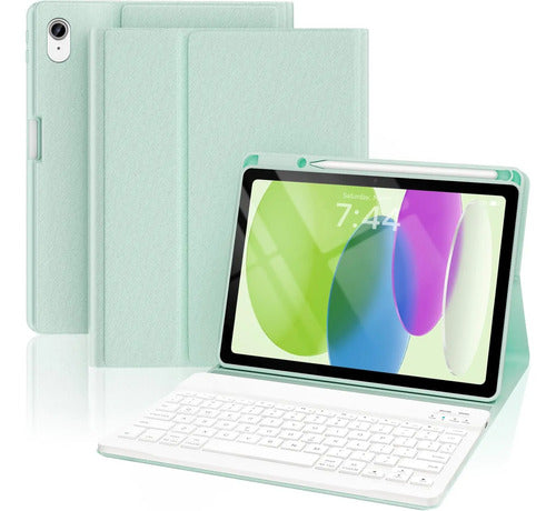 Funda Con Teclado Para iPad A16