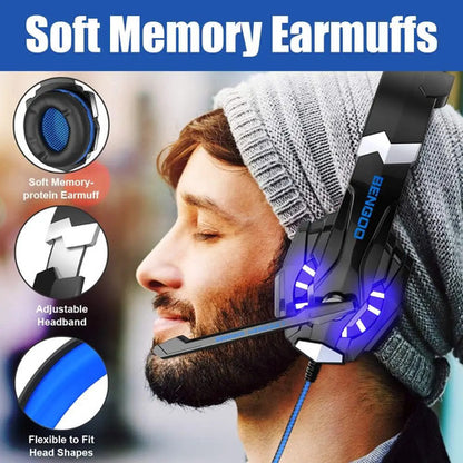 Auriculares Gaming Bengoo G9000 Para Ps4, Pc, Xbox One. Azul
