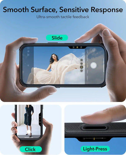 Funda Esr Para iPhone 16 Pro Max Con Soporte Y Control De... Negro