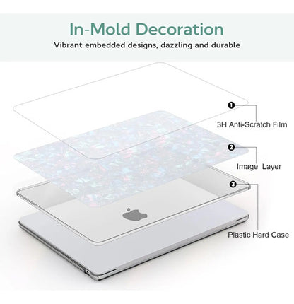 Funda Brillante Para Macbook Air 13' Perla Brillante