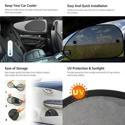 Parasol De Auto Universal De Alta Protección Uv, Pack De 2