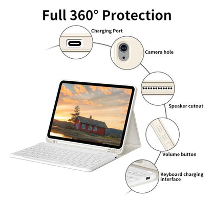 Funda Con Teclado iPad De 10a/11a Gen. 11/10.9 PuLG, A16 Crema