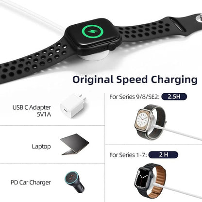 Cargador Para Apple Watch Usb C Magnético Blanco