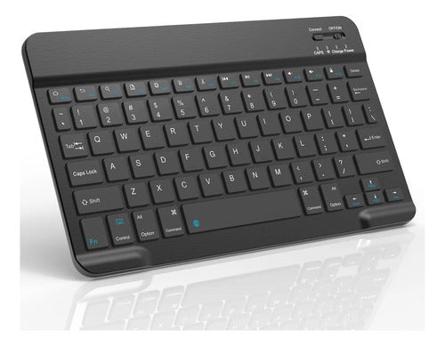 Teclado Bluetooth Inalambrico Para Tablets Negro