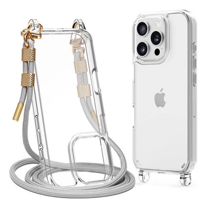 Funda Con Correa ParaiPhone 16 Pro Gris Sólido