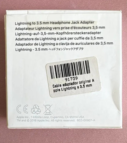 Adaptador Original Usb-c A 3.5mm Para Auriculares Apple White
