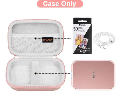 Estuche Funda Para Impresora De Fotos Canon Ivy 2 Rosa Dorado
