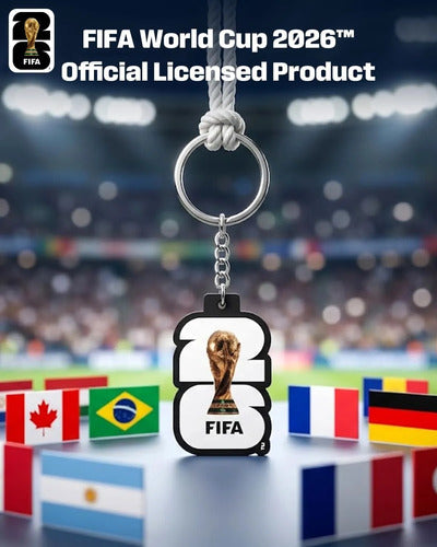 Llavero Oficial Copa Mundial Fifa 2026 Blanco