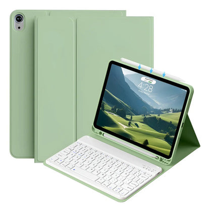 Funda Con Teclado Para iPad Air 7th/6th/5th/4th Gen, Verde Claro