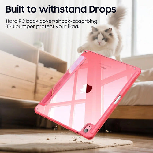 Funda Híbrida Delgada Para iPad Rosa