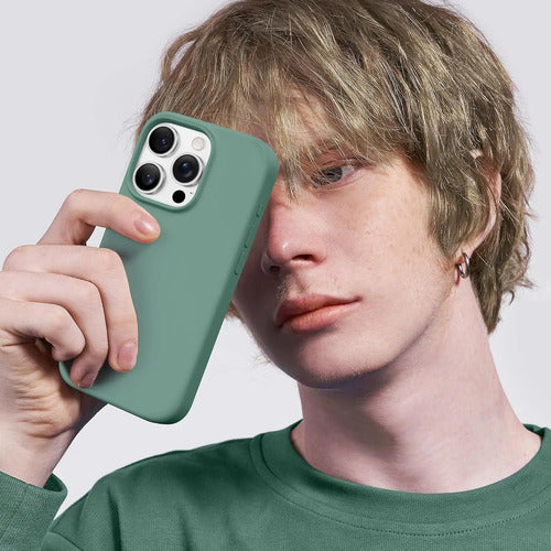 Funda Magnética Para iPhone Pro Max Verde Oscuro
