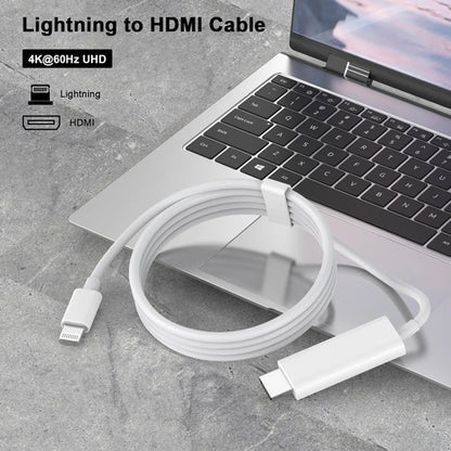Cable Adaptador Hdmi A Lightning Para iPhone, Certificado