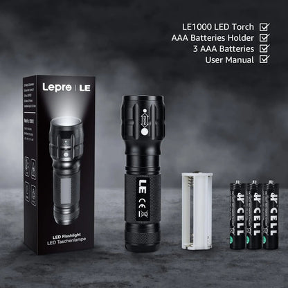 Linterna Led Ever Luminosidad Blanco Negro