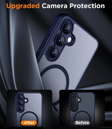 Funda Magnética Para Samsung Galaxy S25 Fe Azul Marino