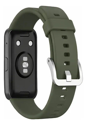 Correa Inf Compatible Con Huawei Watch Fit Silicona Azul Verde Musgo