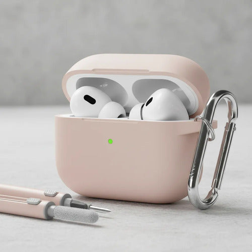 Funda R-fun Para AirPods Con Kit De Limpieza Rosa Claro