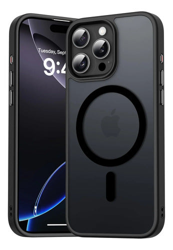 Funda Magnética Para iPhone 16 Pro Negro