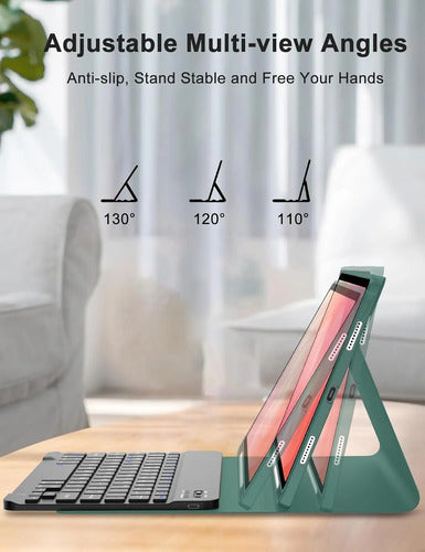 Funda Con Teclado Para Samsung Galaxy Tab S11 11' Verde Lima
