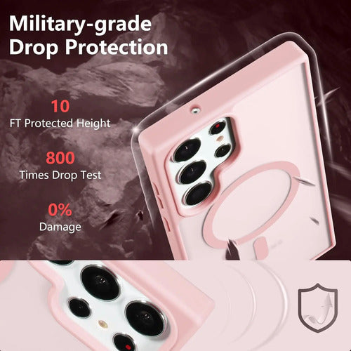 Funda Magnética Para Samsung Galaxy S23 Ultra Rosa