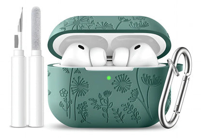 Funda Para AirPods Pro 3 De Silicona Verde Oscuro