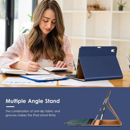 Funda Con Teclado Para iPad Air 11-inch Y Air 10.9 Inch Azul Marino