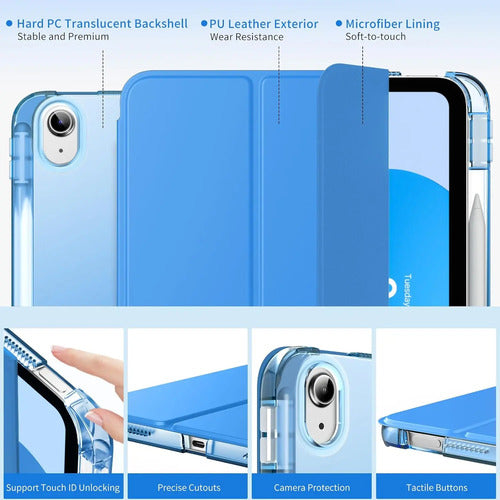 Funda Para iPad 11th Gen 11  2025 & iPad 10th Gen 10 Azul