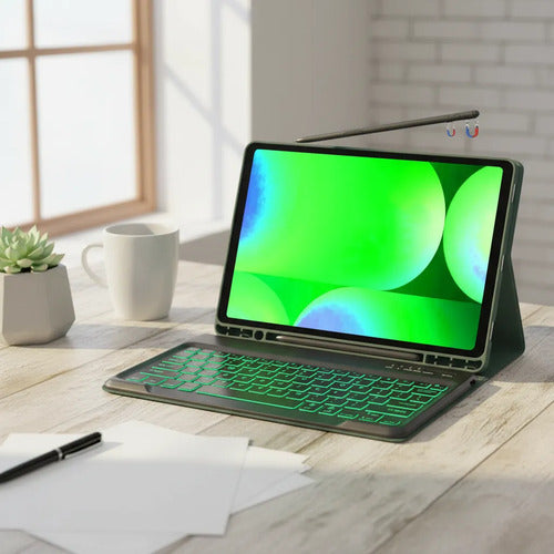 Funda De Teclado Para Galaxy Tab S9 Fe+ / Tab S10+ 12,4 PuLG