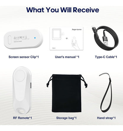 E-reader Control Remoto Girador De Paginas Blanco