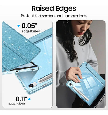 Funda Para Samsung Galaxy Tab S10 Lite/s10 Fe/s9 Azul Claro