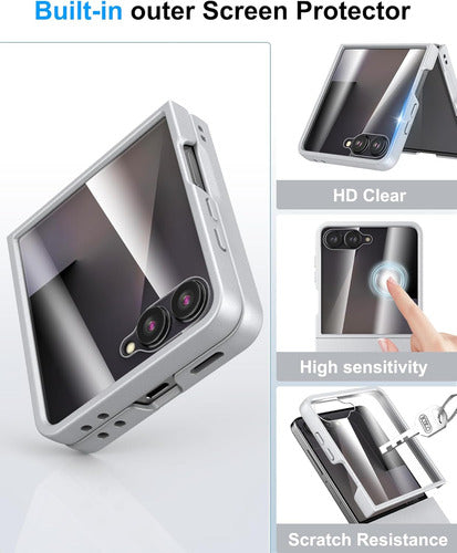 Funda Samsung Galaxy Z Flip 7, Protect De Pantalla Integrado