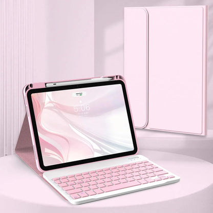Funda Con Teclado Para iPad 11th 10th Gen Rosa Claro