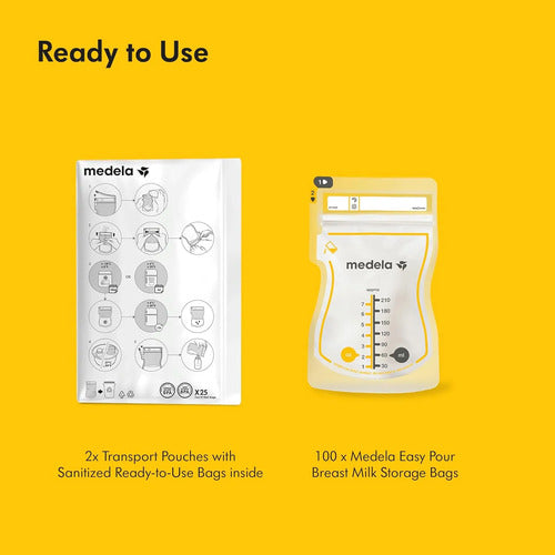 Bolsas Almacenamiento Leche Materna Medela Easy Pour