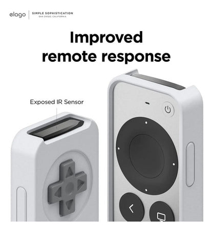 Funda Retro Para Apple Tv Siri Remote 3ra Y 2da Gris