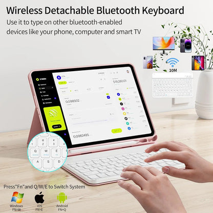 Funda Con  Teclado Para iPad Pro 11'' Gen Rosa