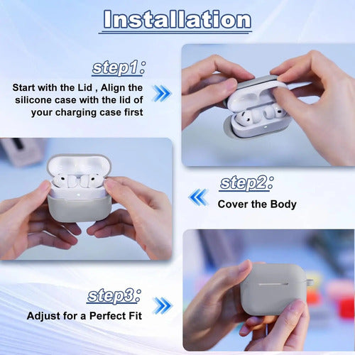 Funda Para AirPods Pro 3 Con Llavero Y Correa