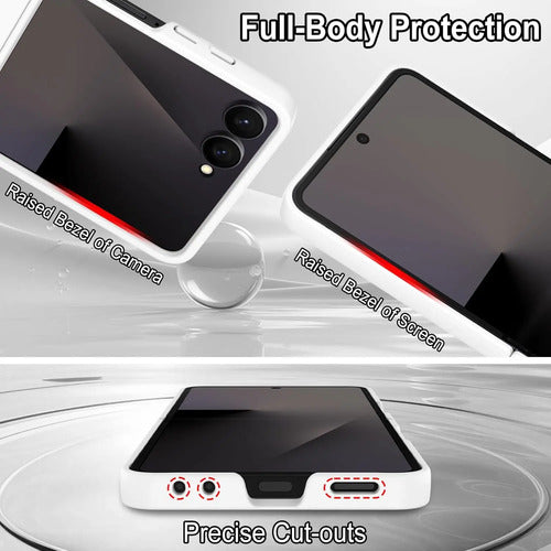 Funda Para Samsung Galaxy Z Flip 7 (magsafe) Blanco