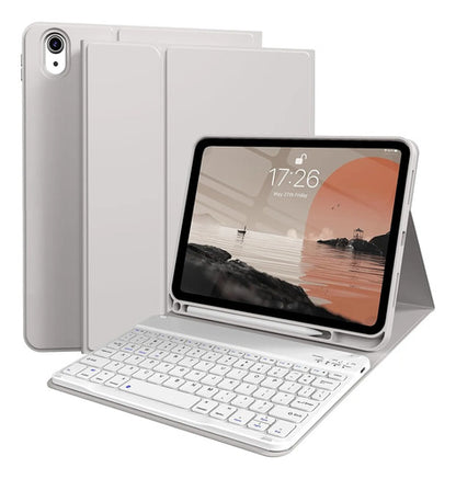 Funda Con Teclado Para iPad (a16) 11th/10th Gen (11/10.9) Gris
