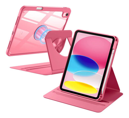Funda Giratoria Para iPad Rosa Chicle