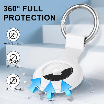 Llavero De Silicona Para Airtag Blanco
