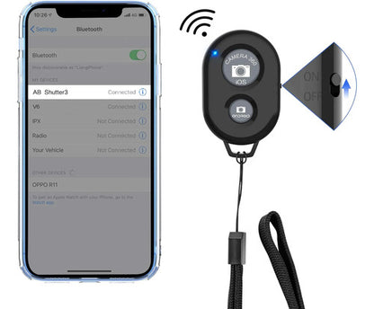 Control Remoto Para Cámara De Smartphone Zttopo Negro