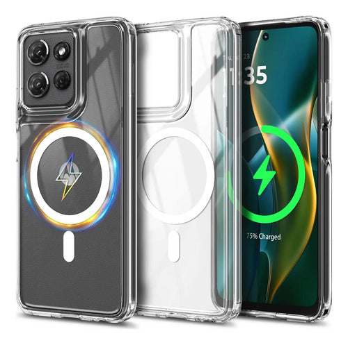 Funda Magnética Para Motorola Moto G 2025/2026 Y G Pl... Transparente
