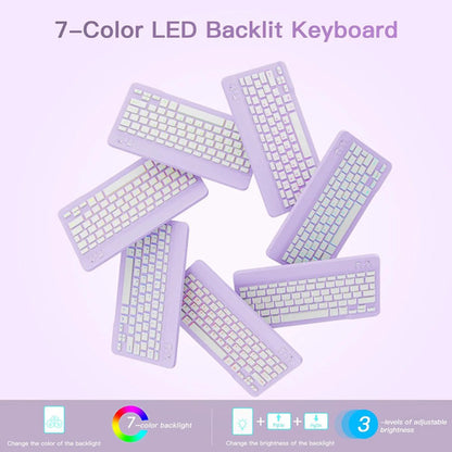 Funda Con Teclado Para iPad Air M4 11 Pulgadas Morado