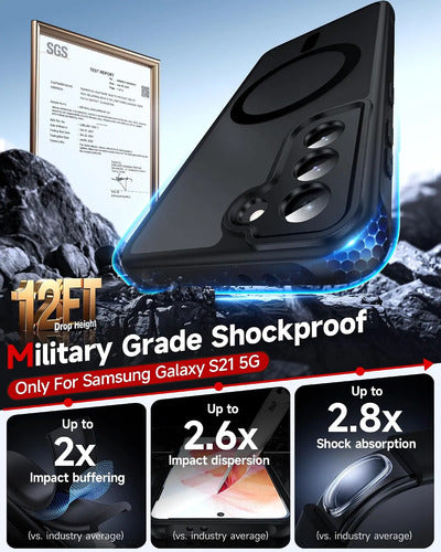 Funda Para Galaxy S21 Negro Liso