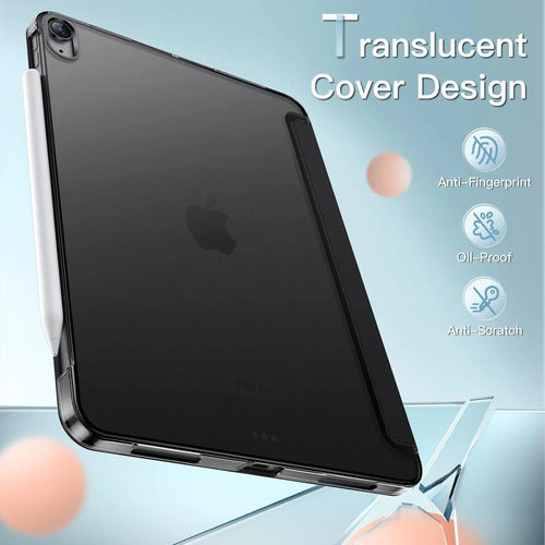 Funda Jetech 3076- Negra Para iPad Air 11  Con Soporte Negro