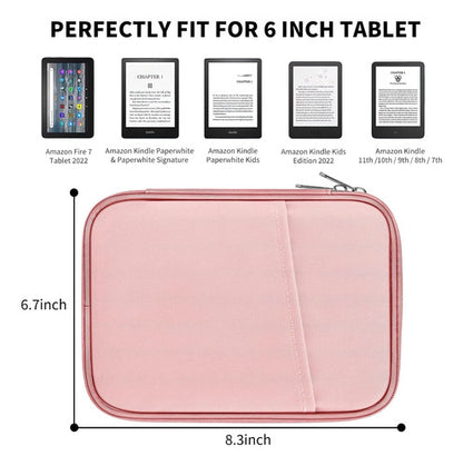Funda De Tela Para Kindle De 6 Y 7 Pulgadas Rosa