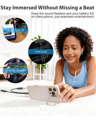 Adaptador Usb C Splitter Audio Jack