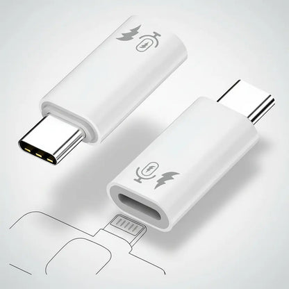 Adaptador Usb C A Micrófono Para iPhone Blanco