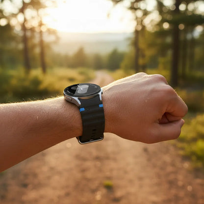 Correas Deportivas Compatibles Con Galaxy Watch 7 6 5 4 Fe Negro 4.4 Cm