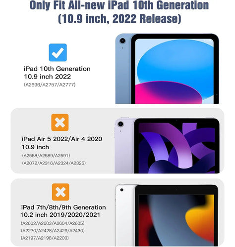 Funda Timovo Para iPad A16 11th Gen 2025 Azul Acero