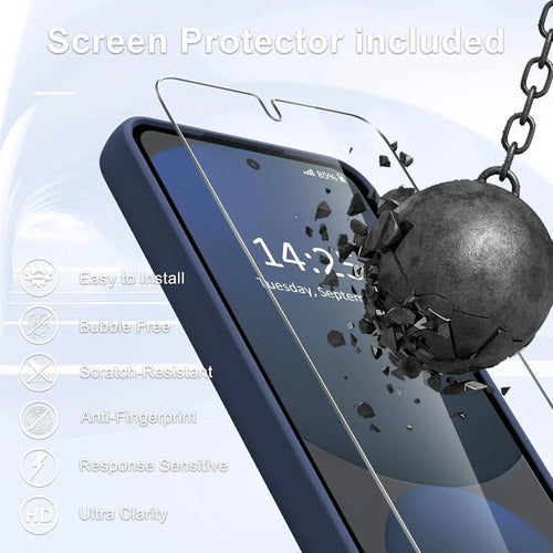 Funda Magnética Mate Para Samsung Galaxy S25+ Plus Azul Marino